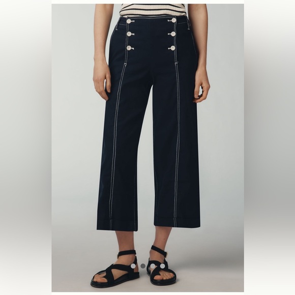 NWT Maeve High-Rise Sailor Crop Barrel Pants - Picture 2 of 6